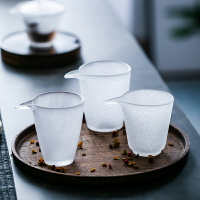 日式琉璃公道杯玻璃茶海分茶器耐熱加厚大號無把公杯功夫茶具配件