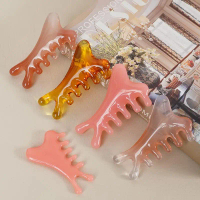 Lược Mát Xa Căng Cơ Đạo, Đầu Răng Lớn, Xanh Lá Cây 5 Răng, Đầu Răng Lớn Bằng Resin Dụng Cụ Mát Xa 5 
