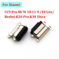 10Pcs Type-C USB Charging Charger Dock Connector Port Socket For Xiaomi CC9 Pro Mi 9t 10 11 9 /10 Lite/ Redmi K20 Pro K30 Ultra
