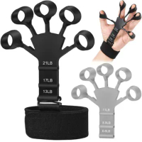 1pcs Silicone Gripster Hand Grip Finger Power Strengthener Stretcher Trainer Gym Fitness Exercise Hand Rehabilitation Accessorie