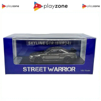 Street Weapon 64 Nissan GTR R34 V-Spec II Black Chrome