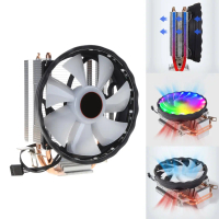 Ống Dẫn Nhiệt Bằng Đồng, Bộ Làm Mát CPU Cho Aurora Light, Quạt Làm Mát 90Mm Với RGB LGA 2011, Tản Nh