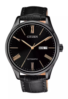 Citizen CITIZEN NH8365-19FB AUTOMATIC BLACK STAINLESS STEEL LEATHER STRAP MEN'S WATCH