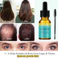 castor oil eyebrow grower eyelash growth liquid human hair eyelash extension