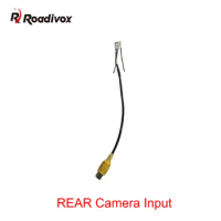 Reversing Rear View Cable 4 Pin Male Connector for Android 1 2 Din Car Radio Audio RCA Input Plug Cable Reverse Camera Adapter