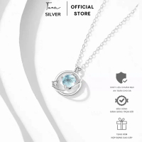 Dây chuyền Bạc Lumia đổi màu, Vòng cổ Bạc gắn đá ngũ sắcTUNA SILVER