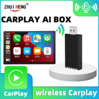 Car Mini AI Box for Apple Carplay Wireless Adapter Car Wireless CarPlay To Wireless CarPlay USB Dongle Plug and Play Play aibox
