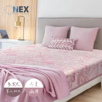 （NEX） 舒柔櫻錦 彈簧床墊 單人加大3.5尺 連結式彈簧 硬式床墊(冬夏兩用/台灣製造)