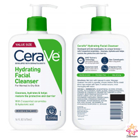 CeraVe Hydrating Facial Cleanser for Daily Face Washing Dry to Normal Skin
