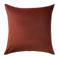 SANELA 靠枕套, 紅色/棕色, 65x65 公分