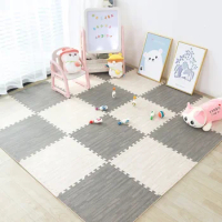 Baby Puzzle Mats 30x30cm Foam Play Mats Rug Baby Game Mat Baby Activity Gym Puzzle Mat Wood Grain Floor Mat Kids Carpet Play Mat