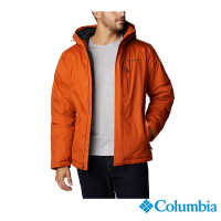 Columbia 哥倫比亞 男款 - Omni-Tech 防水極暖連帽外套-棕橘 UWE67640MR