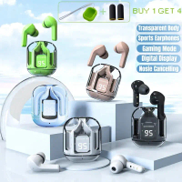 Fon Telinga KY8, 3 Hadiah Percuma: Sarung Silikon, Lanyard, Lengan Permainan, Badan Lutsinar, Fon Te