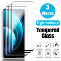 3PCS Black Edge Curved Screen Protector For Vivo X100 Pro 6.78'' Protect Glass For vivo X100 X100Pro Anti Scratch Tempered Glass