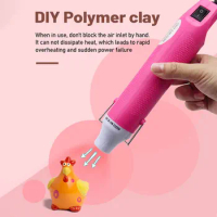 110V Temperature Blower 300W Mini Heat Gun Fast Heat Portable with Supporting Seat for DIY Shrink Plastic Rubber Stamp