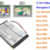 Cameron Sino 1150mAh Navigator Battery for Garmin Nuvi 600, Nuvi 610, Nuvi 610T, 650, 660, 660 FM, 670, 680