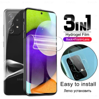 3in1 Screen Back Hydrogel Film On The For Samsung Galaxy A52 A 52 5G A51 A5 5 2 1 51 Camera Lens Protector Not Protective Glass