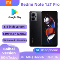 Xiaomi Redmi Note 12T Pro 5G Android RAM 8GB ROM 128GB MediaTek Dimensity 8200 Ultra 5080mAh used phone