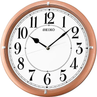 【SEIKO 精工】指針式時尚時鐘 掛鐘-粉框 日系 推薦(QXA637P)
