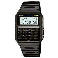 【CASIO 卡西歐】卡西歐DATA BANK 鬧鈴計算機電子錶-黑(CA-53W-1 台灣公司貨)