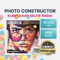 Baru - Qbrix Buat Puzzle Foto Mozaik Sendiri. Hadiah Ulang Tahun Games Toys