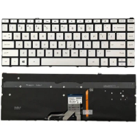 Replacement Keyboards For HP Spectre X360 13W 13-W 13-W000 13-W013dx 13-W023dx 13-W053 Backlit US Silver Original