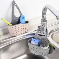Soap Sponge Drain Rack Sink Shelf Dish Drainer Portable Hanging Drain Basket Kitchen Gadget Kitchen Organizer Accessories 2024