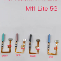 For Xiaomi Mi 11 Mi11 Lite Fingerprint Scanner Flex Cable Mi11 Lite 5G Touch ID Sensor Home Button Key Smartphone Repair Parts