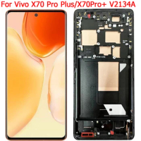 For Vivo X70 Pro Plus LCD Screen Display With Frame 6.78" Vivo X70Pro+ 5G V2145A V2114 Display LCD Touch Screen Parts