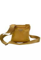 Prada 二手 Prada Tessuto 拉鍊斜背包