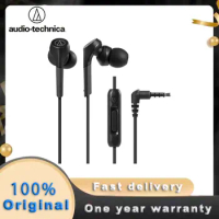 Audio Technica CKS550XIS 3.5mm Wired Earphone HIFI In-ear Deep Bass Earbuds Hi-Res Headset Cable Control With Microphone