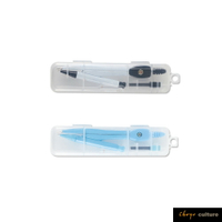 珠友 RU-10100 圓規組/畫圓器/學生文具/測量用具/圓規/製圖用具/0.7筆芯製圖