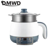 DMWD 1.7L Multicooker Electric Cooking Machine Porridge Noodles Soup Pot Hot Pot Breakfast Maker Food Steamer Non-stick 220V