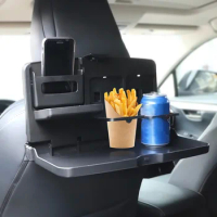 Car Seat Back Dining Table Multifunctional Car Chair Back Storage Tray Portable Foldable Car Backseat Table for Food Drink