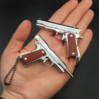 Miniature Alloy Pistol Collection pistolas de juguete toys for boys fake Toy Gun Gift Pendant guns Shell Eject Metal Keychain