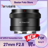 7Artisans AF 27mm F2.8 STM APS-C Humanities Lens Large Aperture Portrable Prime Lens for Sony A6400 ZV-E10 A7RM3