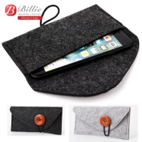 For Apple Iphone X Pouch Wool Felt Protective Sleeve Bag for iPhone X 5.8 Inch Bags Phone