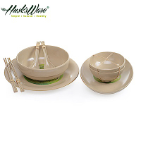 美國Husk’s ware稻殼天然無毒環保碗盤餐具9件組