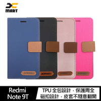 XMART Redmi Note 9T 斜紋休閒皮套 掀蓋 可立 插卡 磁扣【APP下單最高22%點數回饋】