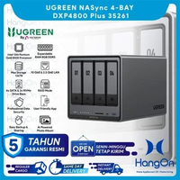 UGREEN 35261 NASync 4-BAY DXP4800 Plus Network Attached Storage 4 Slot SATA 2 NVMe Drive 136TB (4x 3