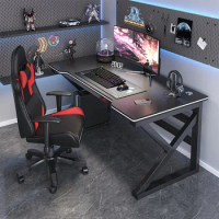Simple Gaming Desk and Chair Modern Minimalist Wrought Iron Computer Desks Student Study Desk Office Furniture Computer Desk