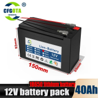 Brand new New 12V 40Ah lithium Lithium Iron Phosphate Batteries Built-in BMS For Solar Boat 12.6V Ch