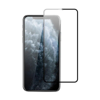 iPhone 11 6.1吋 絲印滿版電鍍9H玻璃鋼化膜手機保護貼(iPhone11保護貼 iPhone11鋼化膜)