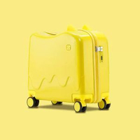 墨語兒童可坐行李箱18寸萬向輪可騎行拉桿箱輕便登機箱旅行箱