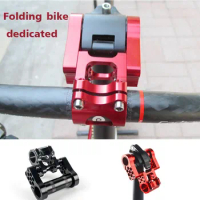 Folding Bicycle Adjustable Double Stem 25.4 mm Aluminum Alloy Bicycle Stem Ultralight Folding Bike Stem Bicycle Parts