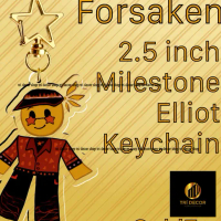 Từ bỏ 2.5in mốc elliot Keychaintri decor shop