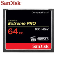Original SanDisk CF Card Extreme Pro 64GB 128GB High Speed 160MB/s Compact Flash Memory Card UDMA 4K Video Card for Camera