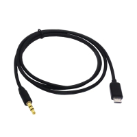 สายเคเบิล Auxs รถ, แผ่นเหล็กสีทอง, ไมโคร USB เป็น 3.5 มม., สำหรับลำโพงรถยนต์, เข้ากันได้กับ i9500, S