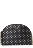 Kate Spade Kate Spade Spencer Metallic Dot Double-Zip Crossbody Bag in Black Multi k4547