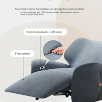 *Single-Seat Sofa Chair Fabric Leisure Chair Living Room Creative Functional Recliner Rocking Lounge Chair